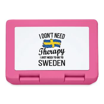 Schwede Schweden Herkunft Schwedische Flagge - Brotdose - Pink - Vorne