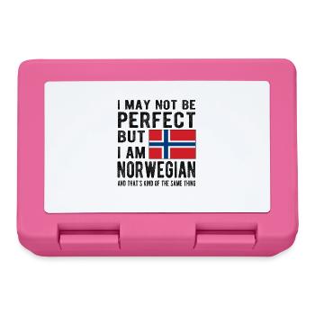 Norwegian Norway Flag Norwegian origin - Lunchbox - pink - Front