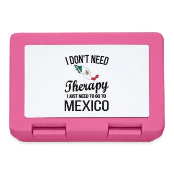 Mexique Origine Mexique Drapeau mexicain - Boîte à goûter - rose - Devant