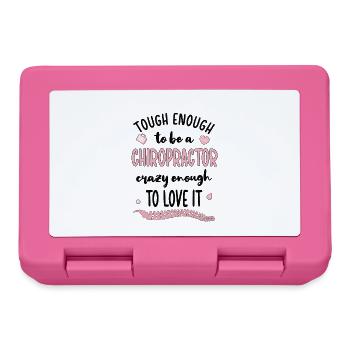 Stolzer Chiropraktiker Chiropraktik Geschenk - Brotdose - Pink - Vorne