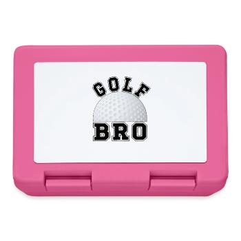 Proud Golf Brother Of Golfer Golfer Brother - Lunchbox - pink - Front