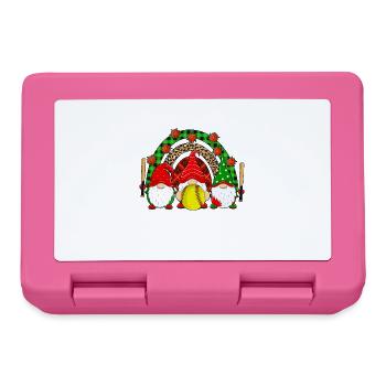 Softball Christmas Gifts Softball Player Xmas - Lunchbox - pink - Front