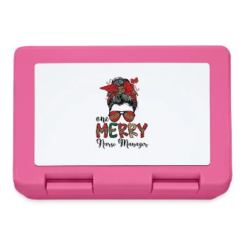 Nurse Manager Christmas Nurse Manager Xmas Gifts - Brotdose - Pink - Vorne