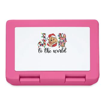 Golden Retriever Christmas Golden Dog Gift - Lunchbox - pink - Front