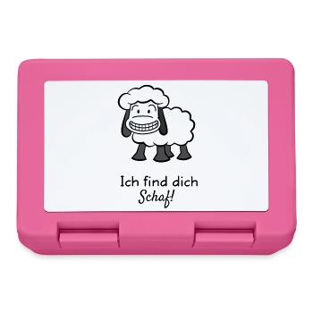 Ich find dich Schaf! - Brotdose - Pink - Vorne