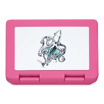 Pirate Octopus - Lunchbox - pink - Front