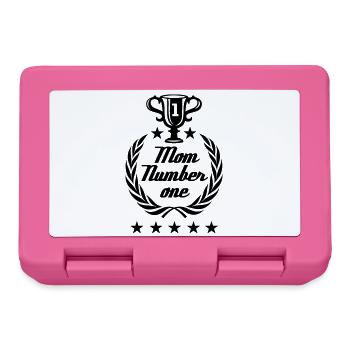 Mom number one - Lunchbox - pink - Front