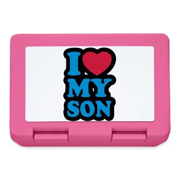 I love my son - Lunchbox - pink - Front