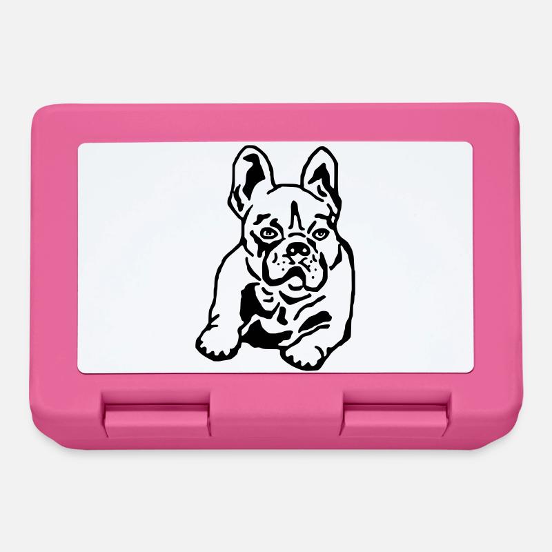 Français Bulldog Bee - Boîte à goûter - rose