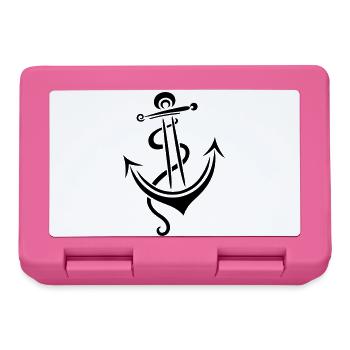 Anker Tattoo Ahoi Kapitän Sportler - Brotdose - Pink - Vorne