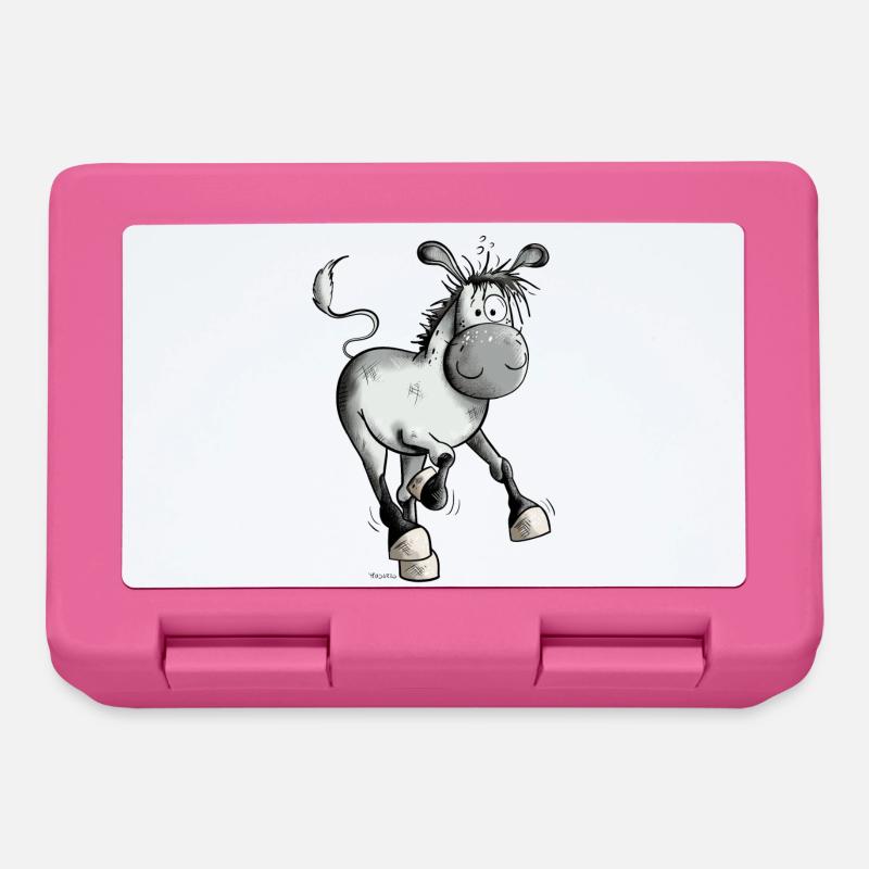 Running Donkey - Lunchbox - pink
