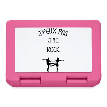 Rock Danse Danseur Danseuse Musique Music - Boîte à goûter - rose - Devant