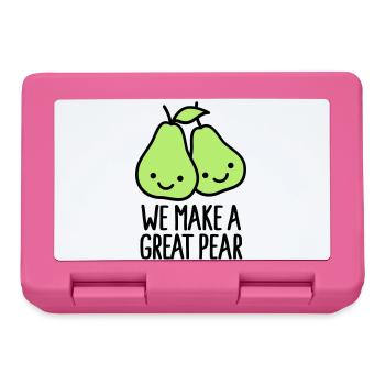 We make a great pear - Boîte à goûter - rose - Devant