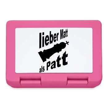 schach - Brotdose - Pink - Vorne