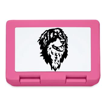 Hovawart Kopf - Brotdose - Pink - Vorne