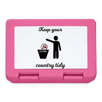 Socialism and Capitalism Funny - Lunchbox - pink - Front