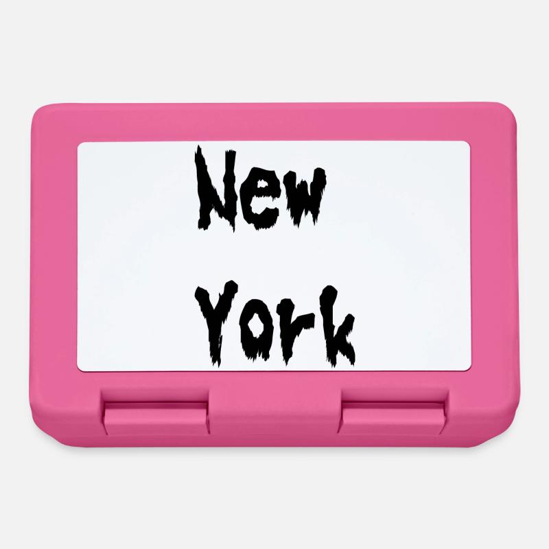 New York New York utilise les États-Unis - Boîte à goûter - rose