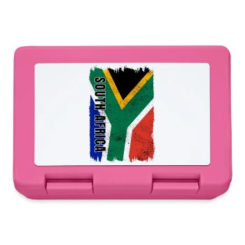 South Africa flag - Lunchbox - pink - Front