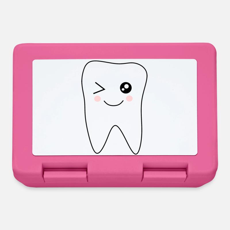 Dente, dents, cadeau dentiste - Boîte à goûter - rose