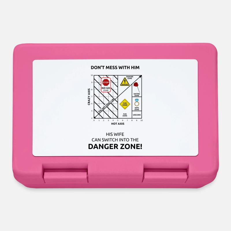 Danger Love Stop : Collage de romance urbaine - Boîte à goûter - rose