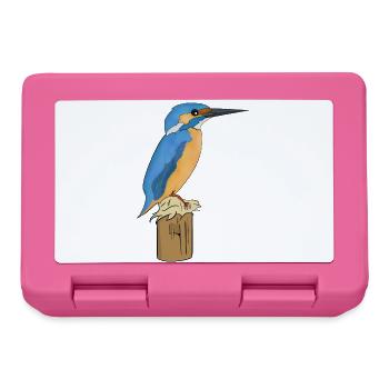 Martin-pêcheur - Boîte à goûter - rose - Devant
