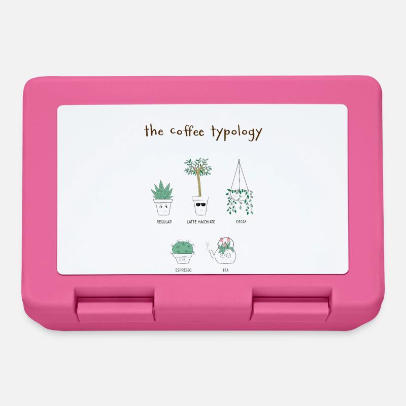 Kaffee Typologie - Brotdose - Pink