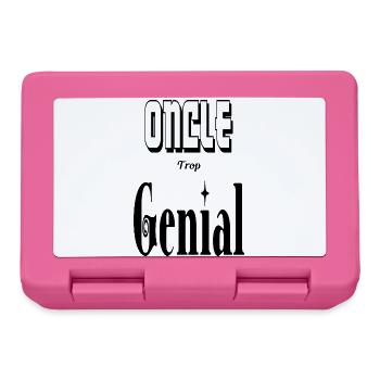 Oncle Trop Génial Tonton - Boîte à goûter - rose - Devant