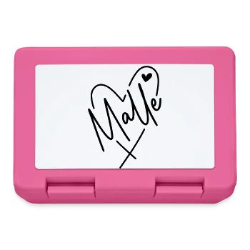 Malle Herz - Brotdose - Pink - Vorne