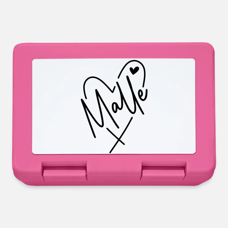 Malle Herz - Brotdose - Pink