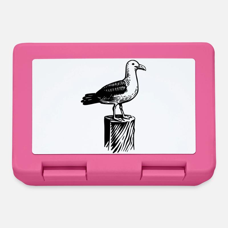 Gull. North. Moin from Northern Germany. - Lunchbox - pink