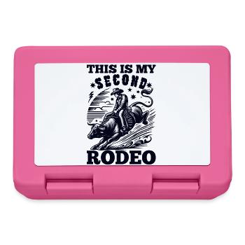 This Is My Second Rodeo: Funny Cowboy's Wild Ride - Lunchbox - pink - Front