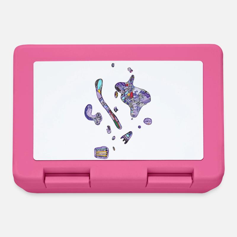 Colorful spots - Lunchbox - pink