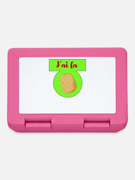 Ich habe die Kartoffel - Brotdose - Pink