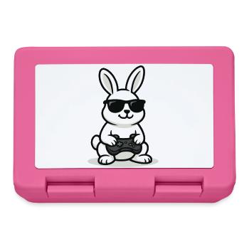 Cool Gaming Bunny - Brotdose - Pink - Vorne