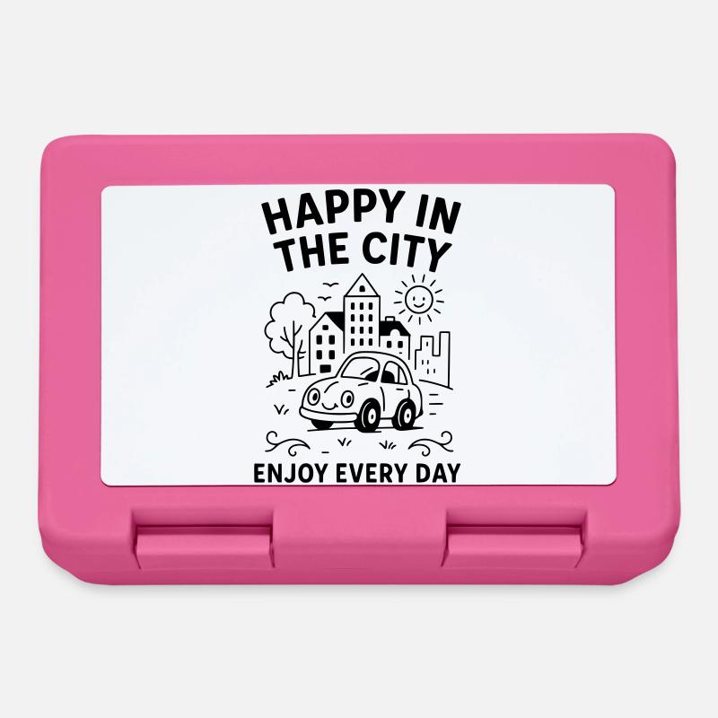 HappyCity - Boîte à goûter - rose