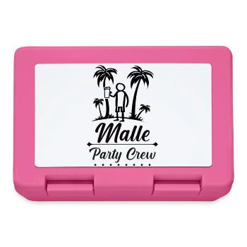 Malle Party Crew Design - Lunchbox - pink - Front