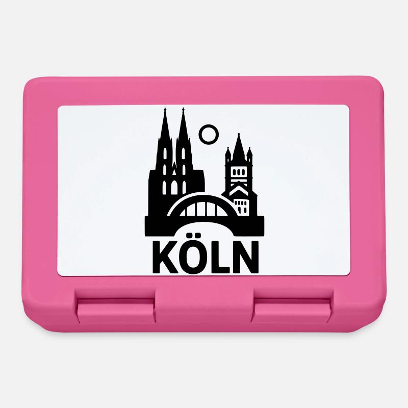 Köln Silhouette - Brotdose - Pink
