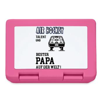 Air Hockey Player Air Hockey Dad Father Man - Lunchbox - pink - Front