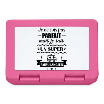 Super Ambulancier Urgences - Boîte à goûter - rose - Devant