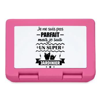 Nicht perfekt, aber toller Gärtner - Brotdose - Pink - Vorne