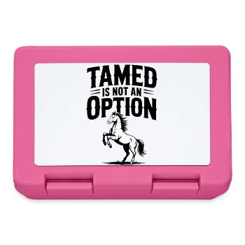 Gezähmt ist keine Option - Brotdose - Pink - Vorne