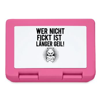 Geiler Teufel Grafik - Brotdose - Pink - Vorne