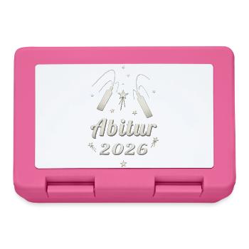Abitur 2026 Feux d’artifice Abi 2026 Matura 2026 - Boîte à goûter - rose - Devant