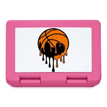 Dripping Basketball Street Art Design - Lunchbox - pink - Front