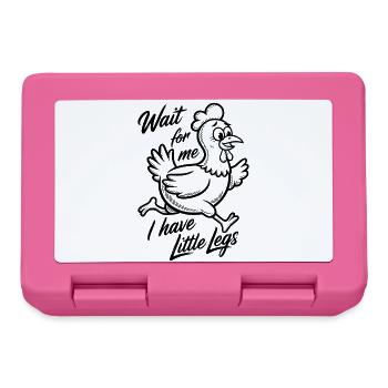 Wait for me I have little legs - Brotdose - Pink - Vorne