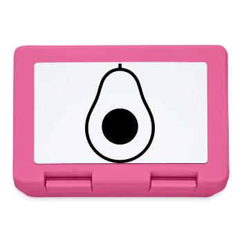 Avocado Hälfte Kern Icon - Brotdose - Pink - Vorne