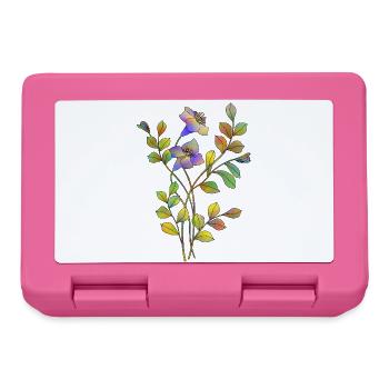 Fleur - Boîte à goûter - rose - Devant
