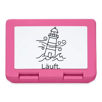 Läuft Leuchtturm - Brotdose - Pink - Vorne