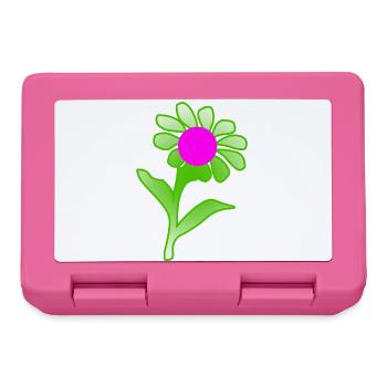 Blumen - Brotdose - Pink - Vorne