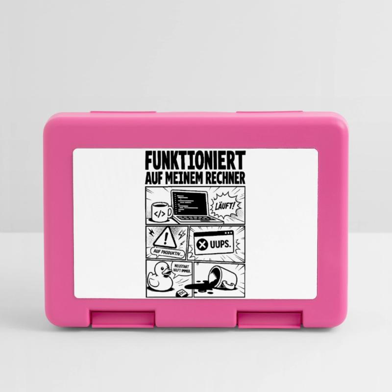 Läuft Coding Comic Design Brotdose